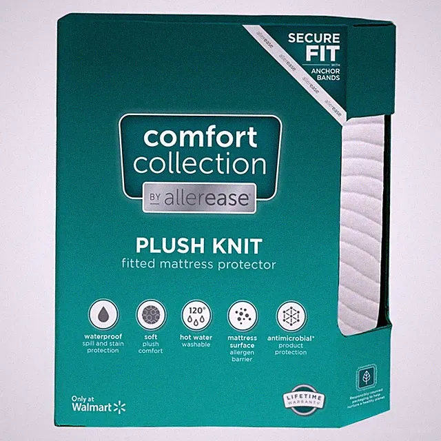 Comfort Collection Plush Knit Mattress Cover Protector Full Fitted Waterproof