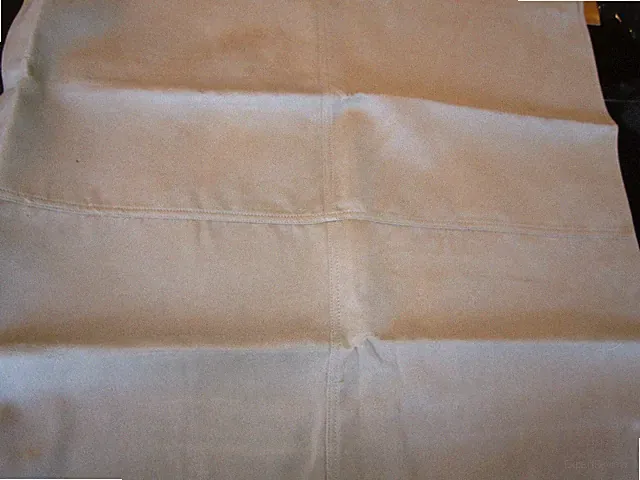 Pottery Barn Faux suede linen back pillow cover 24" oat New w tag