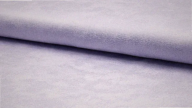 STRETCHY Faux Suede With Foil Fabric Material - LILAC