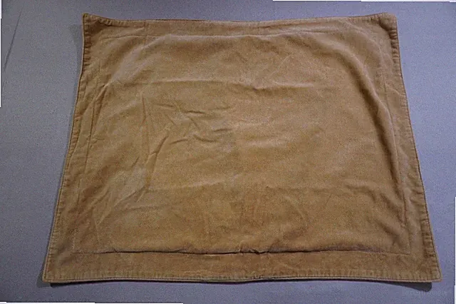 Vintage Ralph Lauren Tan Faux Suede Pillowcase 22x29 Standard Queen Made in USA