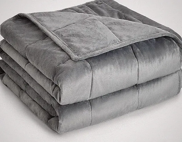 Weighted Blanket Twin Size 15Lbs, Adult Weighted Blankets with Soft Warm Fabric